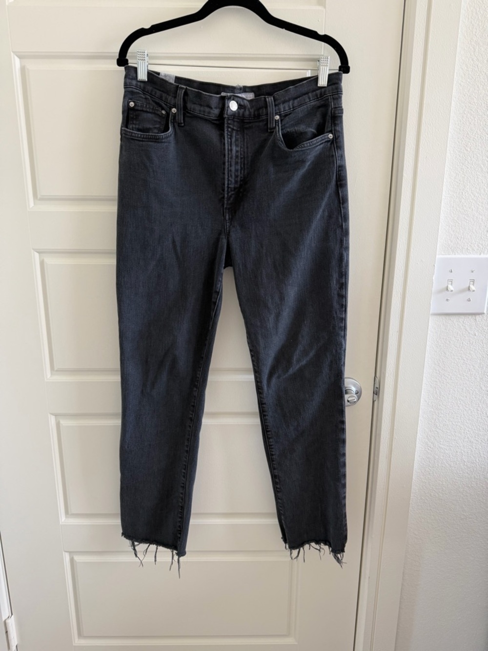 Frank and Elieen Women's High-Rise Black straight Jeans